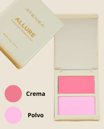 Rubor en Duo ALLURE Crema y polvo compacto Atenea