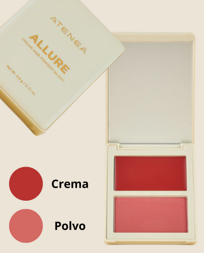 Rubor en Duo ALLURE Crema y polvo compacto Atenea