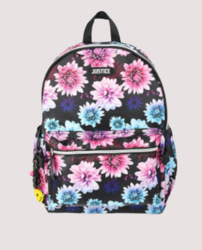 Morral Pink Star  Justice Set con lonchera y cartuchera para jovencitas