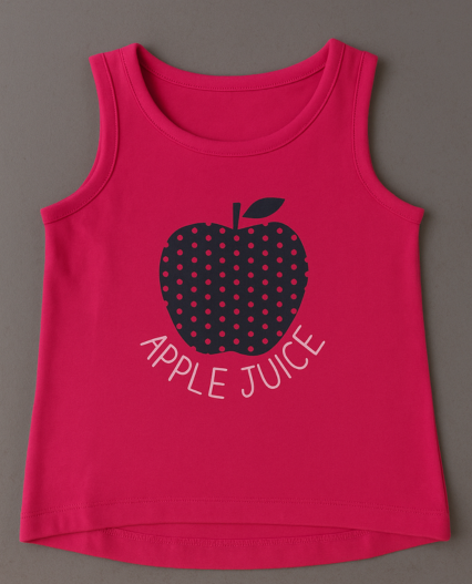 Camiseta sin mangas para niña estampada apple juice marca Losan