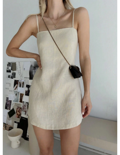 Vestido Mini con tirantes delgados para mujer