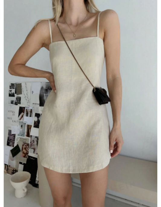 Vestido Mini con tirantes delgados para mujer