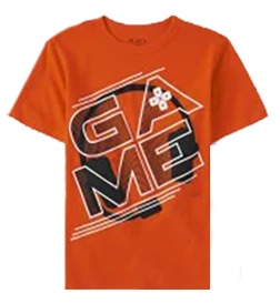 Camiseta naranja para niño marca chidrens place