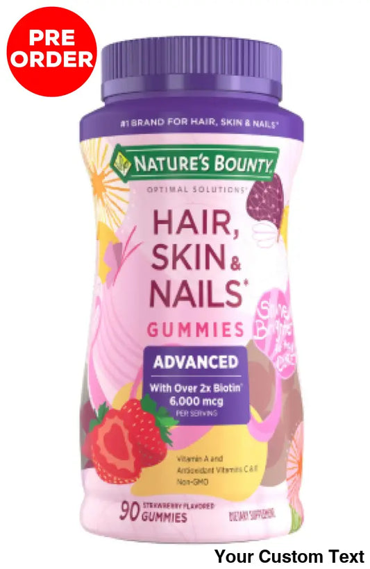 Advanced Hair Skin Nails Vitaminas En Gomitas X 90 Suplementos Y