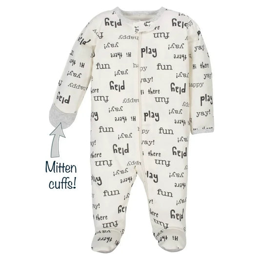 Pijama Unisex con ziper delantero sleep and play