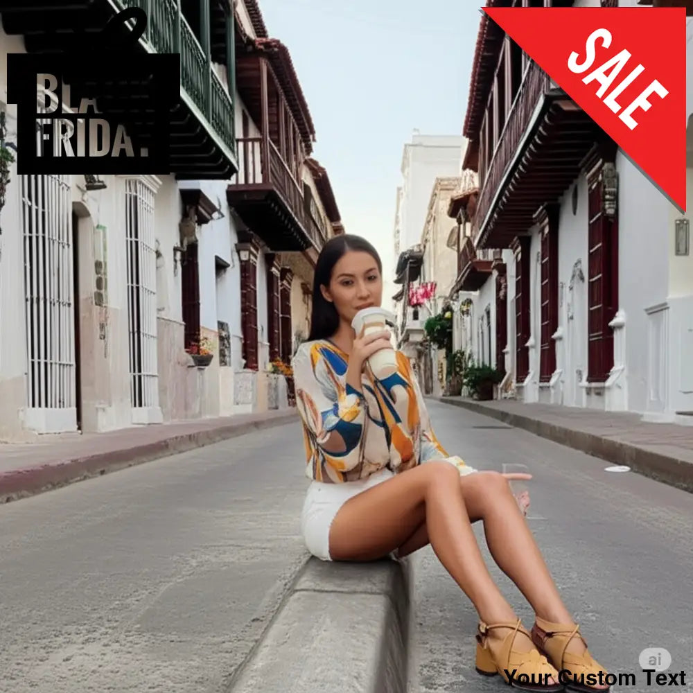 Blusa de manga larga con botón único de moda para mujer Camisa