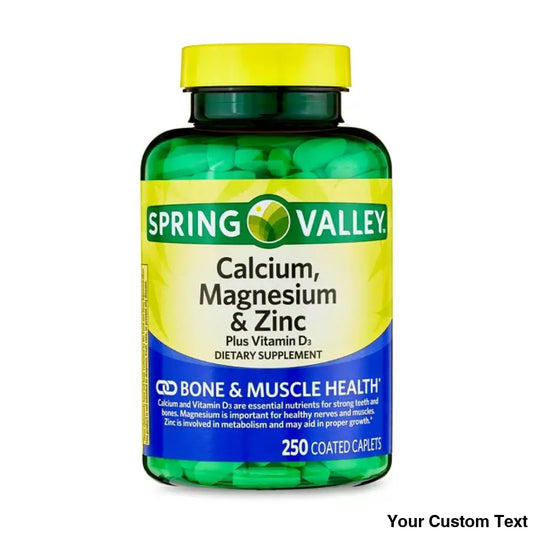 Calcio Magnesio & Zinc Spring Valley 250 Pastillas / Inmediata Suplementos Y Vitaminas para el cuidado muscular y del sistema nervioso