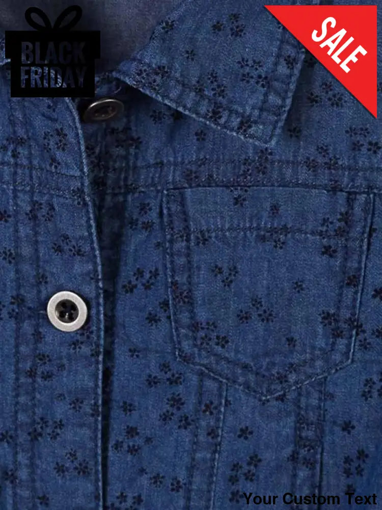 Camisa Manga Larga Estampada Para Niña Indigo