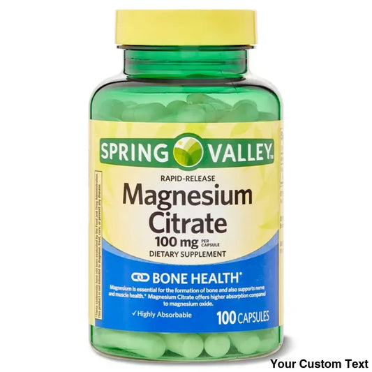 Citrato De Magnesio Marca Spring Valley Suplementos Y Vitaminas
