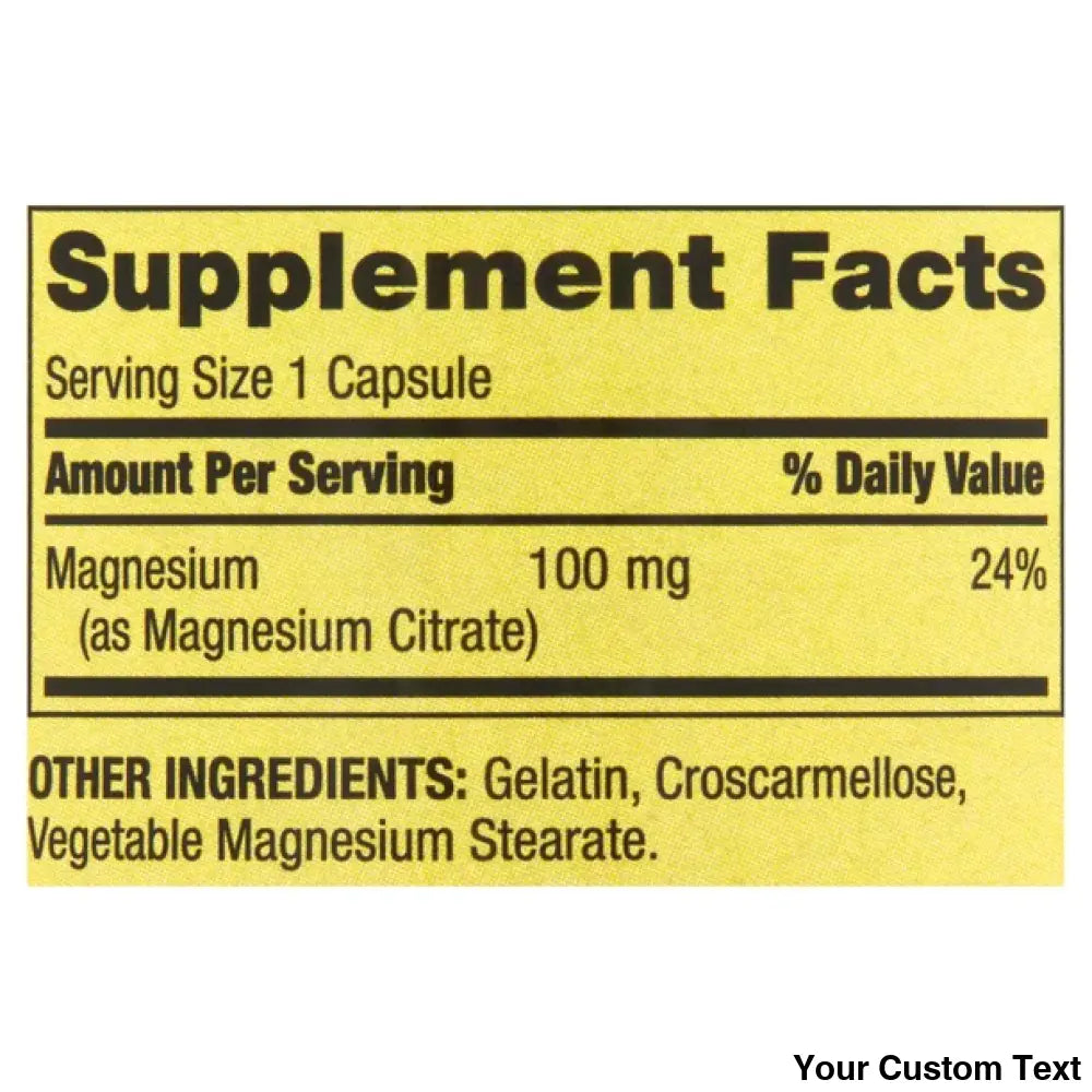 Citrato De Magnesio Marca Spring Valley Suplementos Y Vitaminas
