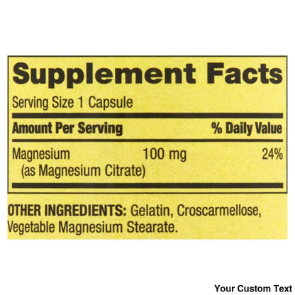 Citrato De Magnesio Marca Spring Valley Suplementos Y Vitaminas
