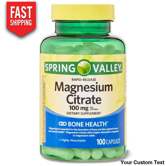 Citrato De Magnesio Marca Spring Valley Suplementos Y Vitaminas