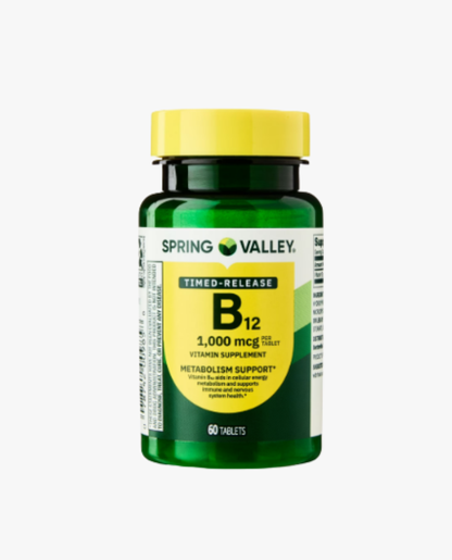 B-12 DE 1000 Mcg marca Spring Valley x 60 pastillas