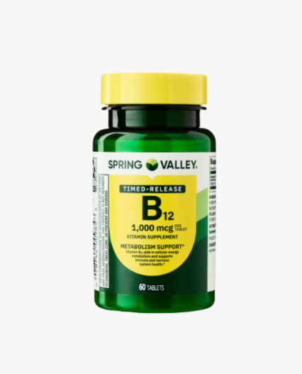 B-12 DE 1000 Mcg marca Spring Valley x 60 pastillas