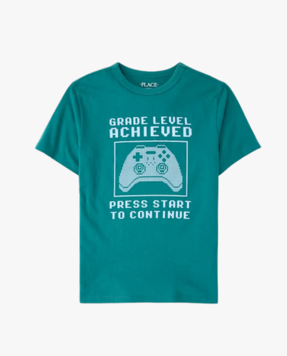 Camiseta estampada Verde Gamer marca Childrens Place