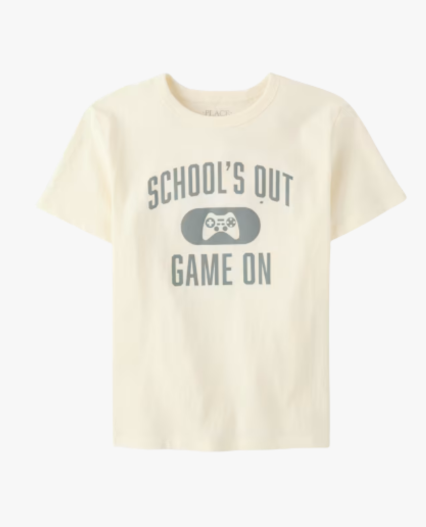 Camiseta estampada Game On marca Childrens Place