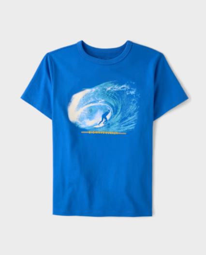 Camiseta estampada wave surfer azul Marca Childrens Place