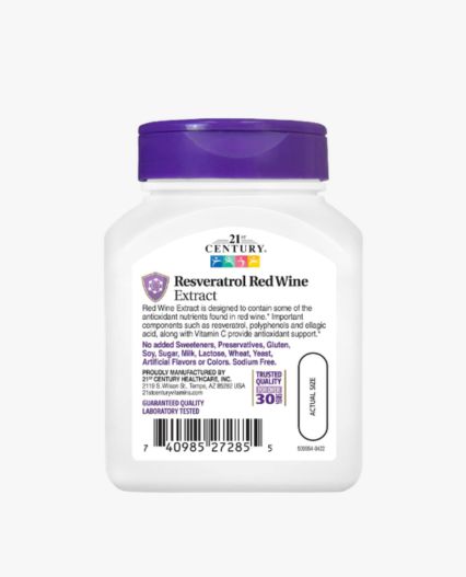 Resveratrol Century 21 Capsulas de extracto de Vino tinto