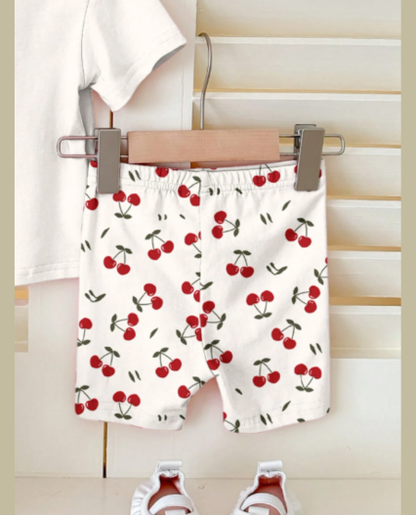 Pijama estampado cerezas para niñas