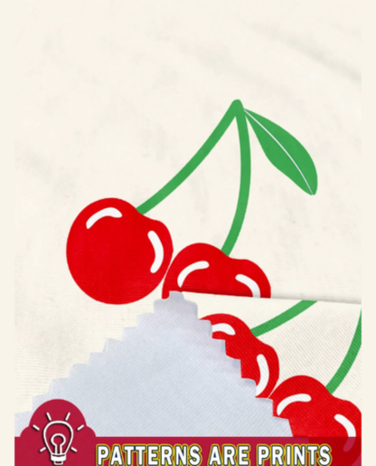 Pijama estampado cerezas para niñas