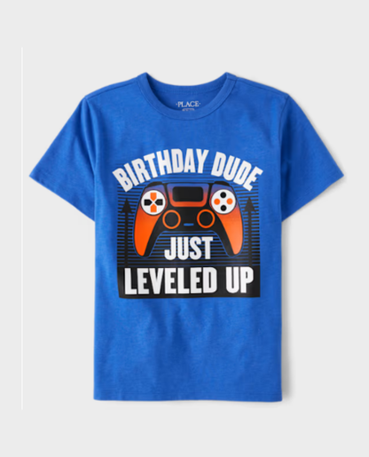 Camiseta estampada Gamer para niños azul Childrens Place