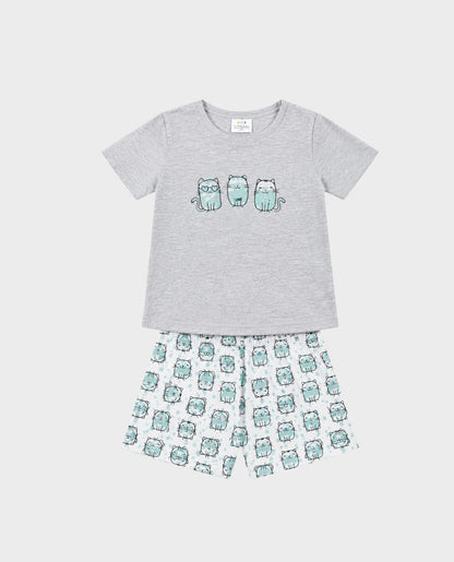 Pijama Gaticos para niña Marca Losan
