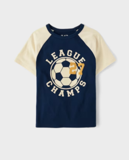 Camiseta estampada league champs para niños