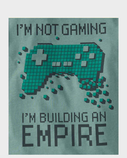 Camiseta estampada Gamer verde marca Childrens Place