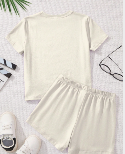 Pijama short para jovencitas estampado cerezas