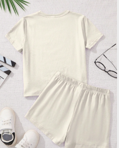 Pijama short para jovencitas estampado cerezas