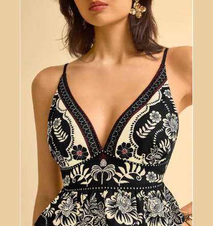Blusa tiras estampada para mujer