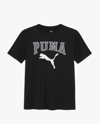 Camiseta Puma Gráfica de Algodón para Niños Manga Corta Cuello Redondo