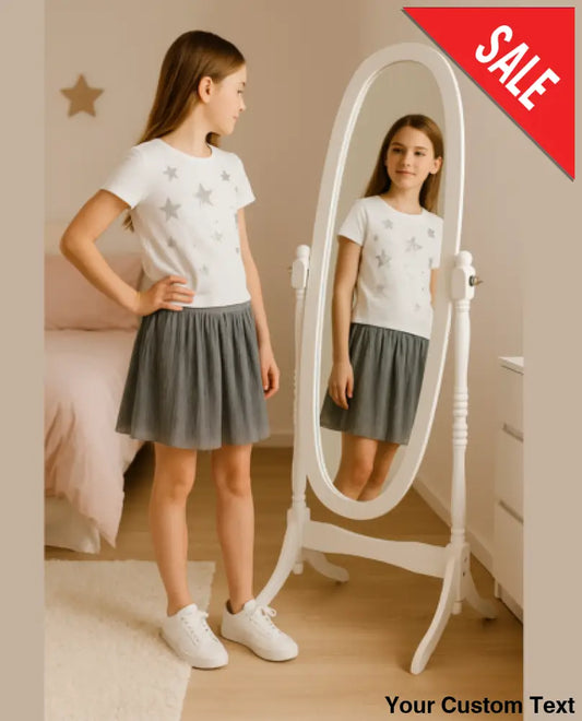 Falda plateada con brillo para Niña marca Losan 16 Falda