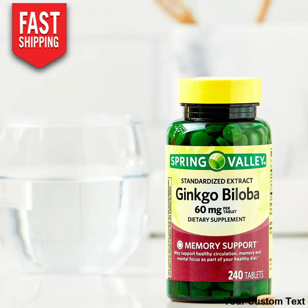 Ginkgo Biloba 60 Mg X 240 Tabletas Marca Spring Valley Suplementos Y Vitaminas