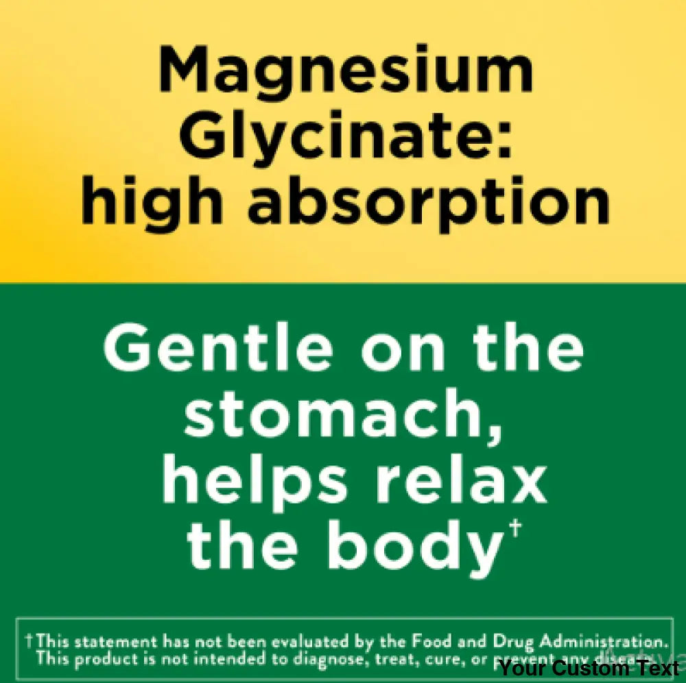 Glycinato de Magnesio Marca Nature Made - 60 Capsulas - Suplementos y Vitaminas