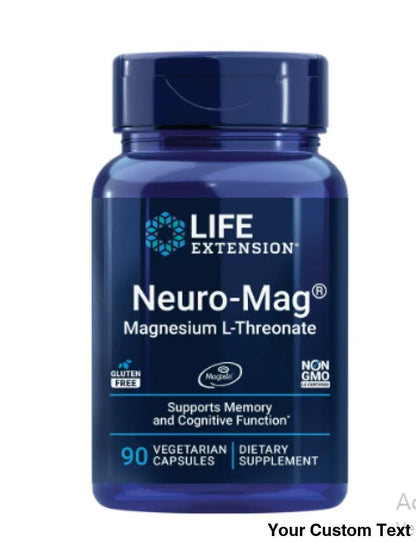 L-threonato de Magnesio marca Life Extension x 90 Pastillas 90 Capsulas Suplementos y Vitaminas