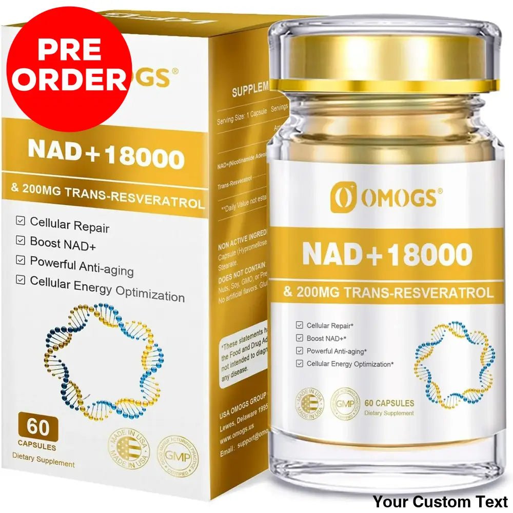Nad + 300 Mg Trans-Resveratrol 200 Mg X 60 Capsulas Marca Omogs Suplementos Y Vitaminas