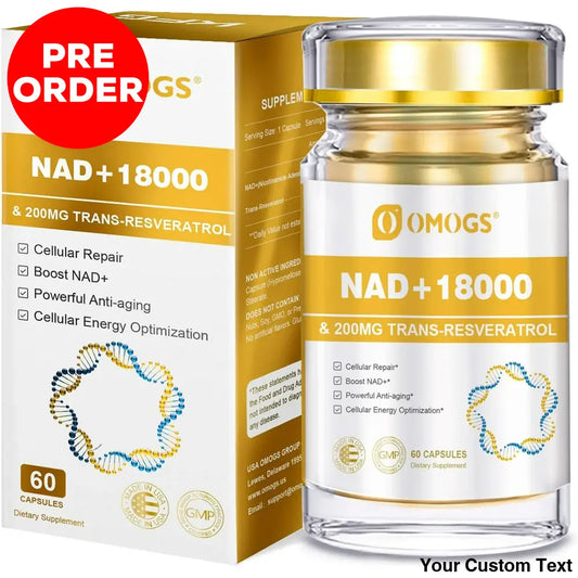 Nad + 300 Mg Trans-Resveratrol 200 Mg X 60 Capsulas Marca Omogs Suplementos Y Vitaminas