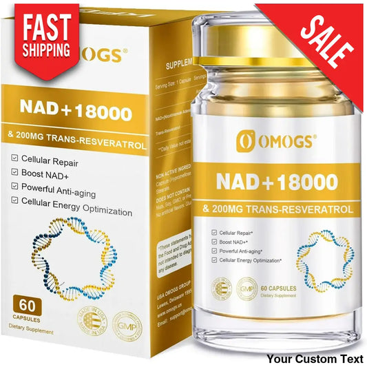 Nad + 300 Mg Trans-Resveratrol 200 Mg X 60 Capsulas Marca Omogs Suplementos Y Vitaminas