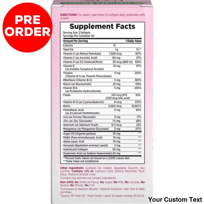 Nature’s Bounty Optimal Solutions Advanced Hair Skin And Nail Suplementos Y Vitaminas