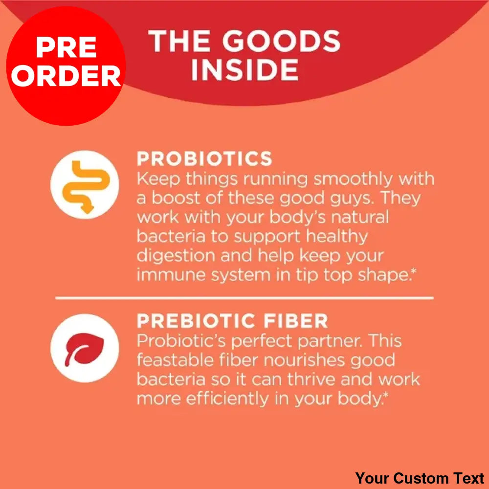 Olly Probiótico + Gomita De Fibra Prebiótica Suplemento Digestivo Salud Intestinal Suplementos Y