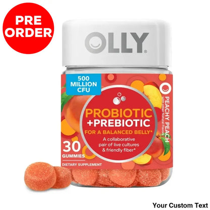 Olly Probiótico + Gomita De Fibra Prebiótica Suplemento Digestivo Salud Intestinal Suplementos Y