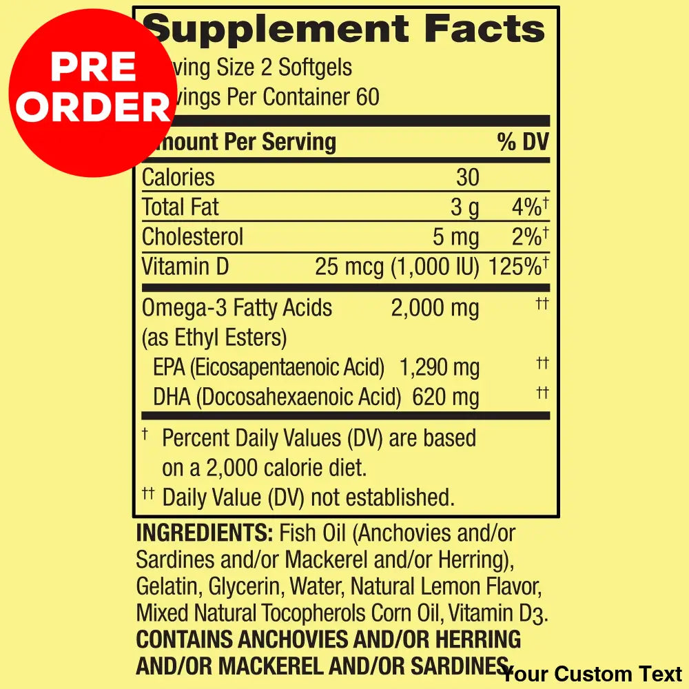 Omega 3 2000 Mg From Fish Oil Spring Valley Suplementos Y Vitaminas