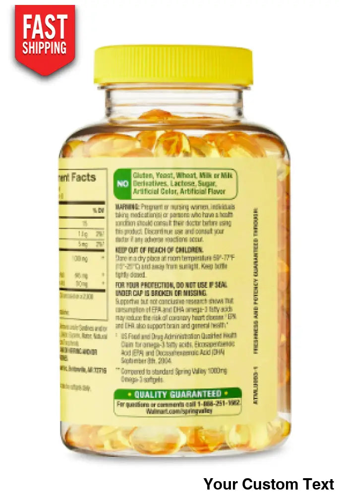 Omega 3 Mini De 1000 Mg Spring Valle Suplementos Y Vitaminas