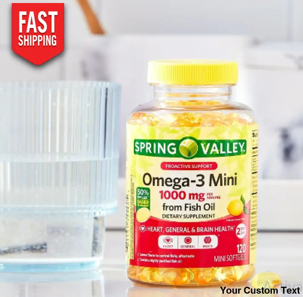 Omega 3 Mini De 1000 Mg Spring Valle Suplementos Y Vitaminas