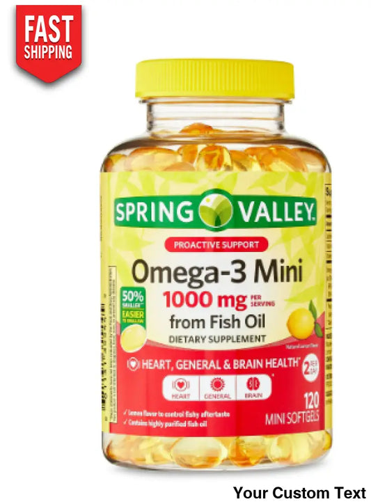 Omega 3 Mini De 1000 Mg Spring Valle Suplementos Y Vitaminas