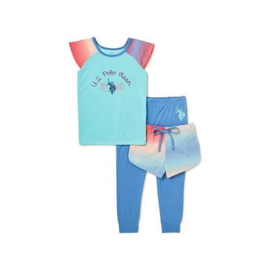 Set Pijama  marca u.s Polo assn para niña