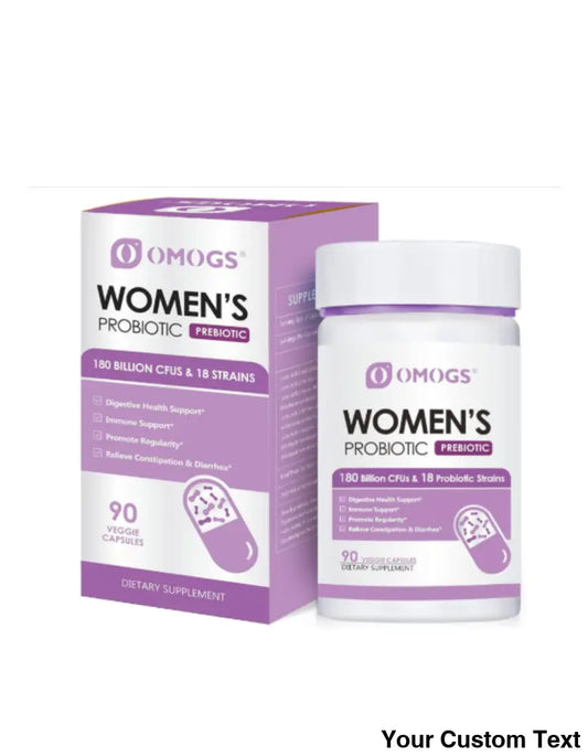 Probiótico con prebióticos orgánicos,para mujer 90 Pastillas Suplementos y Vitaminas