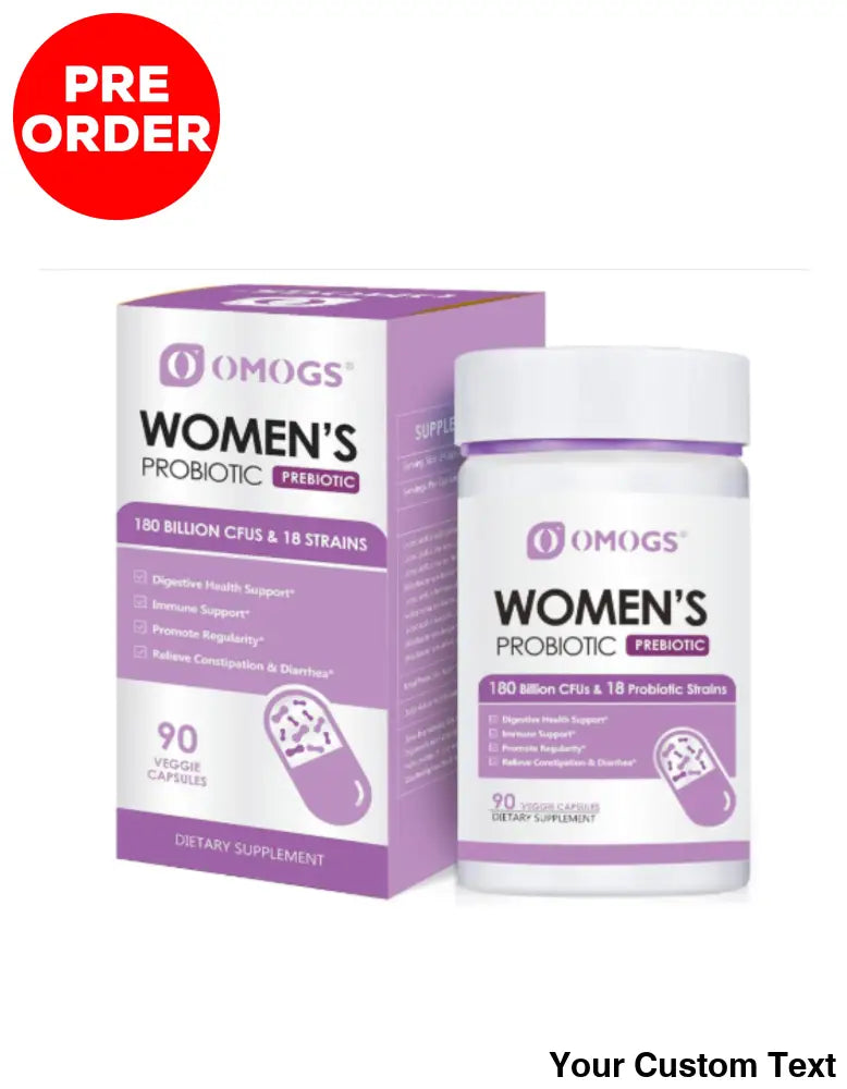 Probiótico con prebióticos orgánicos,para mujer 90 Pastillas Suplementos y Vitaminas