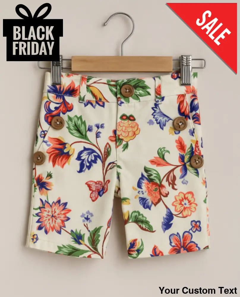 Short estampado floral para niña marca MC diseños 10 Short